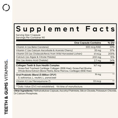 Close-up of product label showing ingredients