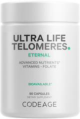 Codeage Ultra Life Telomeres bottle and packaging