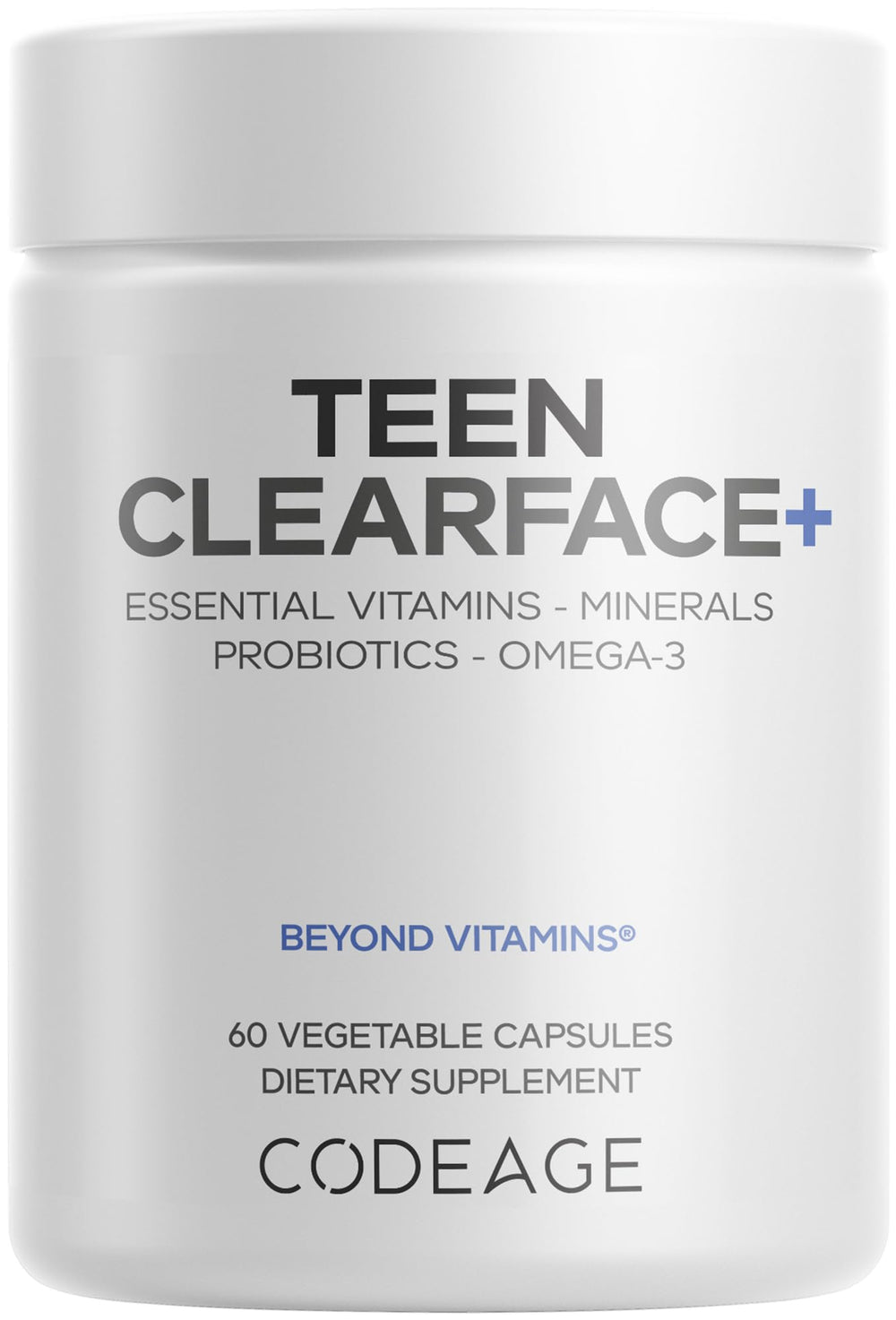 Codeage Teen Clearface bottle front view