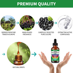 Vegan, non-GMO, gluten-free immune support formula ingredients