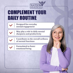 Abstract brain health concept featuring Cognilux branding