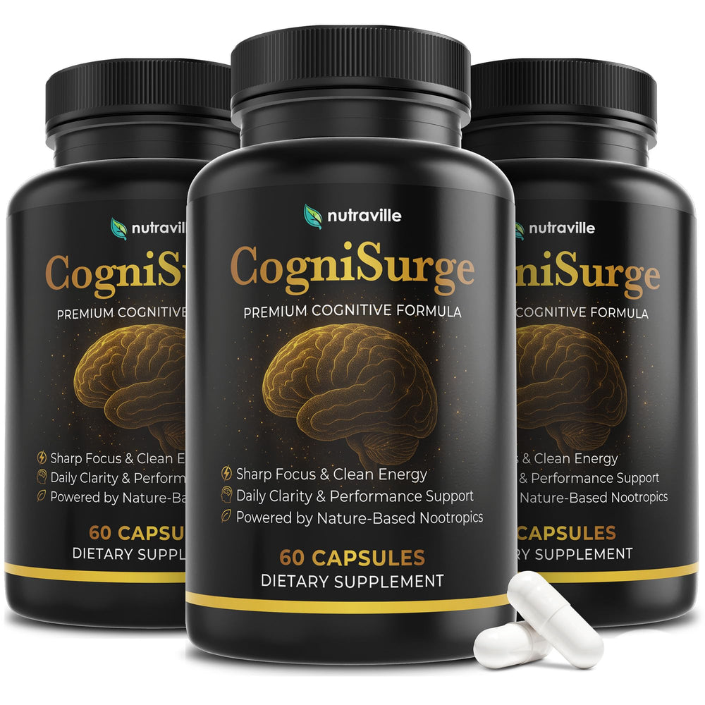 Nutraville CogniSurge packaging hero image
