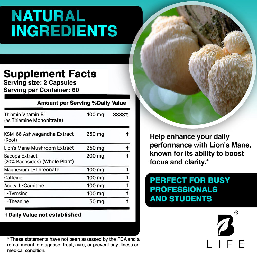 Cognitive wellness boost with nootropic mushrooms