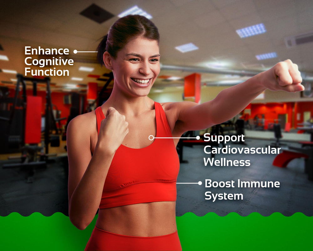 Close-up of CogniTune Methylfolate Gummies strawberry flavor