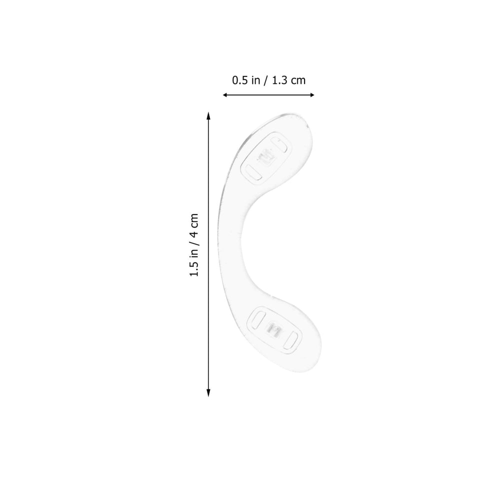 Nose pads mounted on eyeglasses bridge for anti-slip support