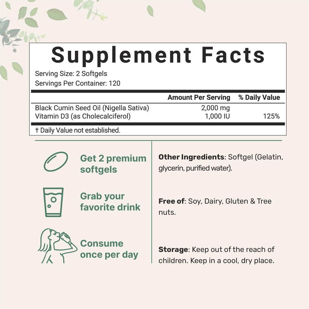 Cold-pressed black seed oil from Nigella sativa sourced in Egypt