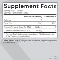 Cold-pressed evening primrose seed oil illustration