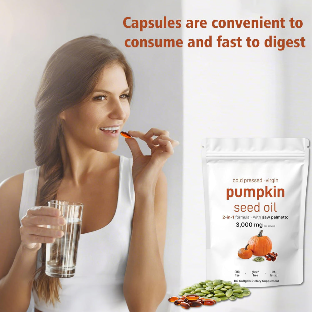 Cold-pressed virgin pumpkin seed oil illustration