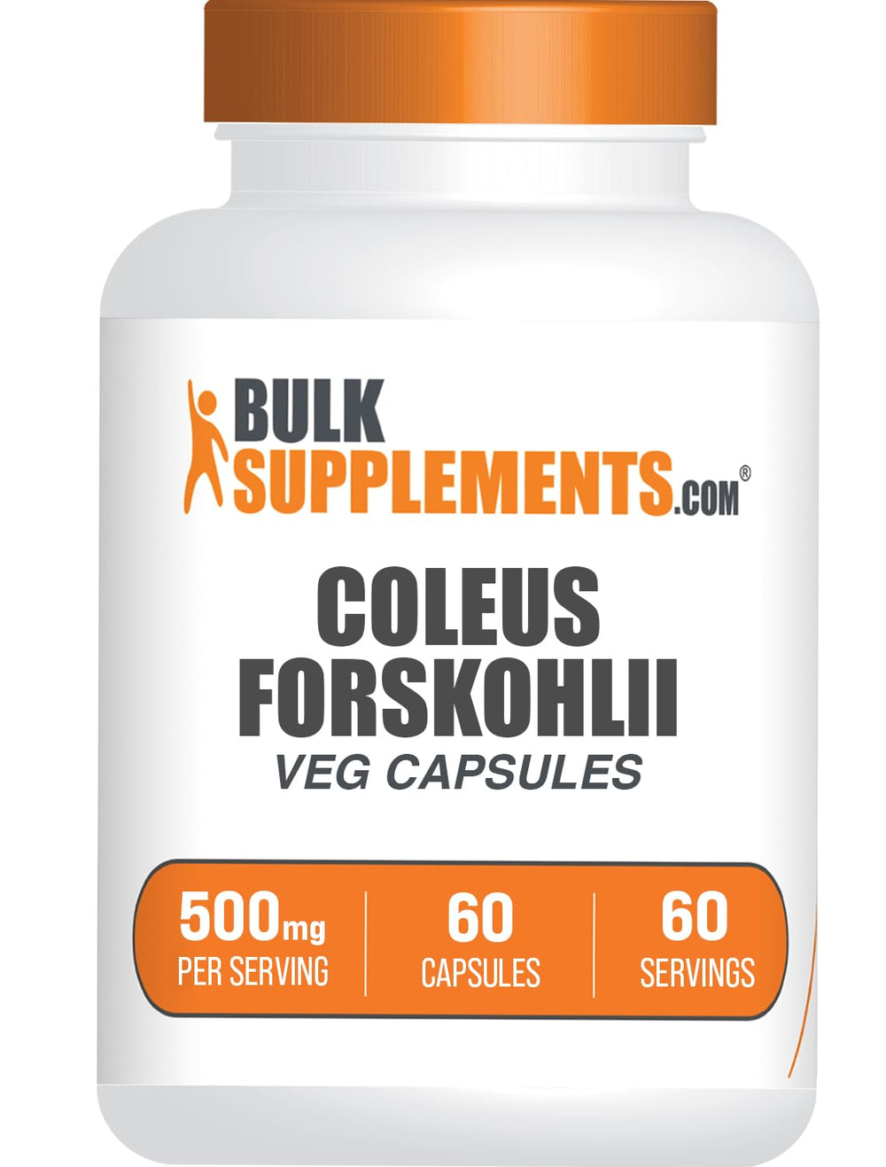BulkSupplements Coleus Forskohlii Extract capsules bottle with label