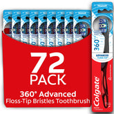 Colgate 360 Advanced Floss-Tip Bristles Toothbrush – side view