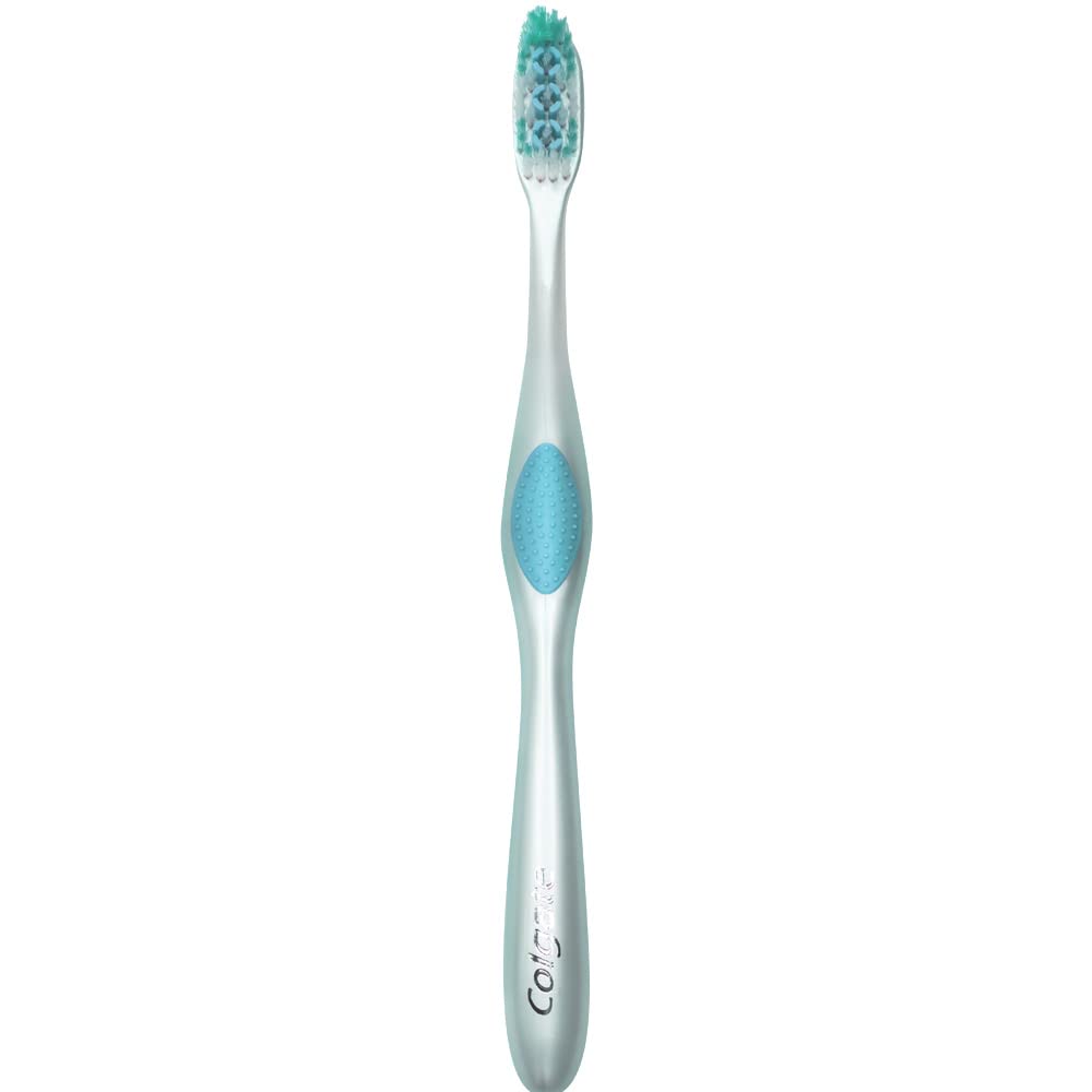 Cheek and tongue cleaner on Colgate 360 toothbrush