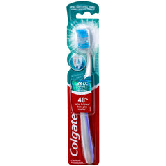 Raised cleaning tip on Colgate 360 Enamel Health Sensitive toothbrush