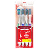 Colgate 360 Optic White Soft Toothbrush 4-pack packaging