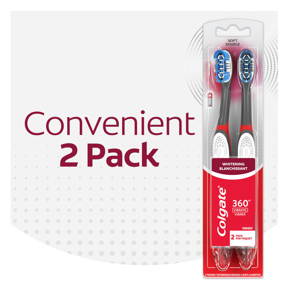 Side profile of Colgate 360° Optic White sonic toothbrush