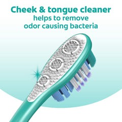 Backer card made from recycled plastic for Colgate 360 pack