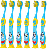 Main image: Colgate Bluey toothbrush for children aged 2-5, with extra-soft bristles