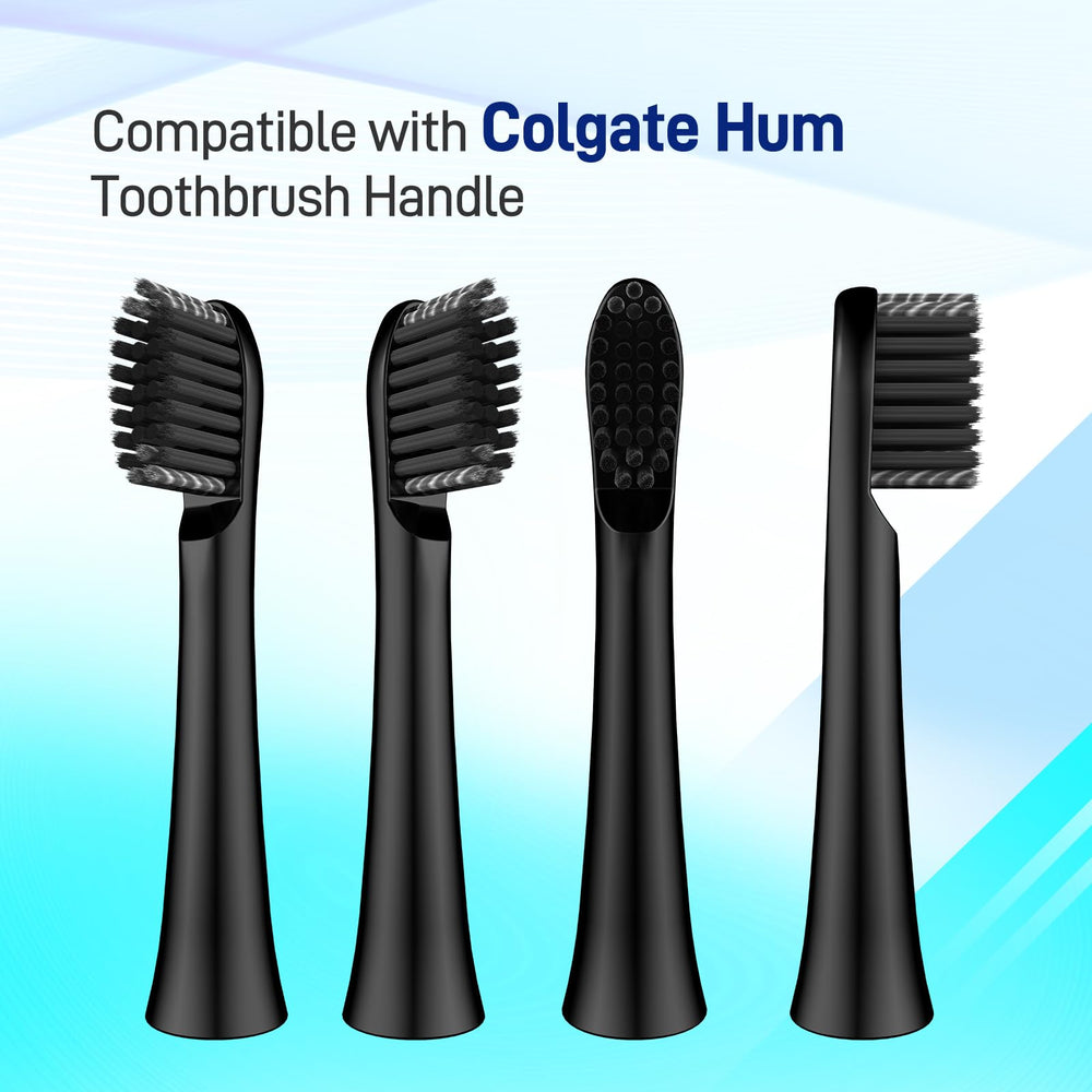 Replacement toothbrush head compatible with Colgate Hum Smart Battery, front view