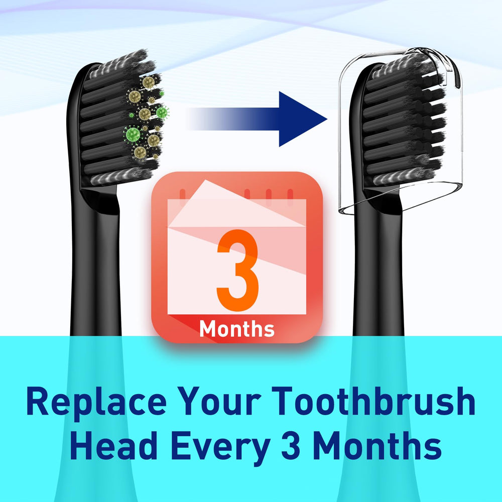 Packaging view of black Colgate Hum replacement toothbrush heads