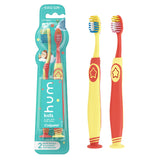 Colgate hum Kids replacement toothbrushes Yellow & Coral pack of 2