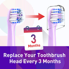 Purple Colgate Hum compatible brush heads illustrated in packaging