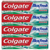 Colgate Max Fresh Toothpaste with Breath Strips – Clean Mint, 6 oz tube, 4-pack – product image 1
