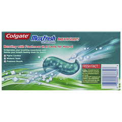 Tooth surface showing whitening effect from Colgate toothpaste