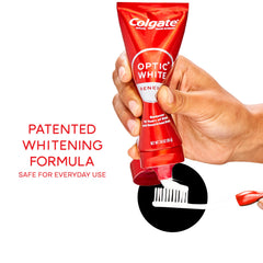 Toothpaste tube highlighting enamel-safe daily use