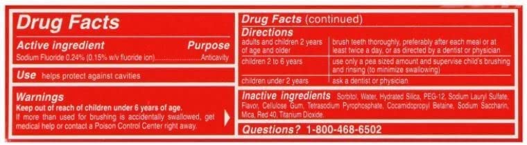 Minty Colgate toothpaste packaging close-up