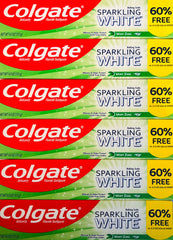 Colgate Sparkling White Mint toothpaste 4 oz tubes in 6-pack – image 1