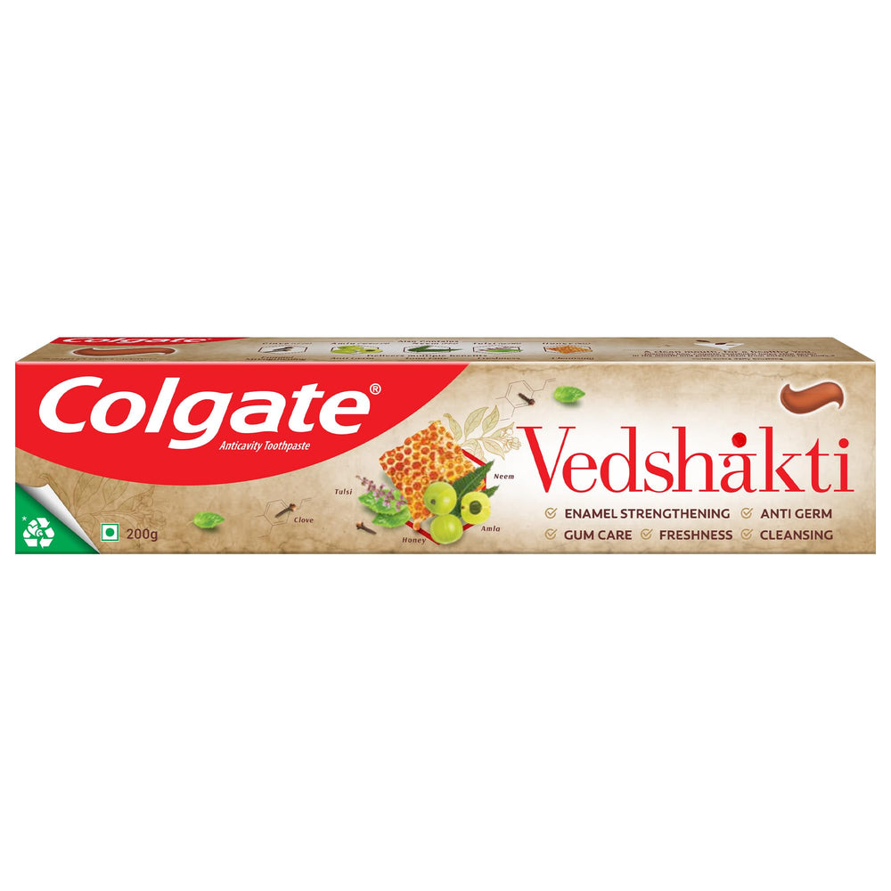 Colgate Swarna Vedshakti 200g Pack of 3 - front view