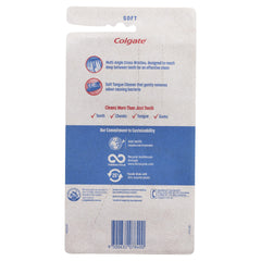 Recycled plastic handle on Colgate Zig Zag Soft Toothbrush