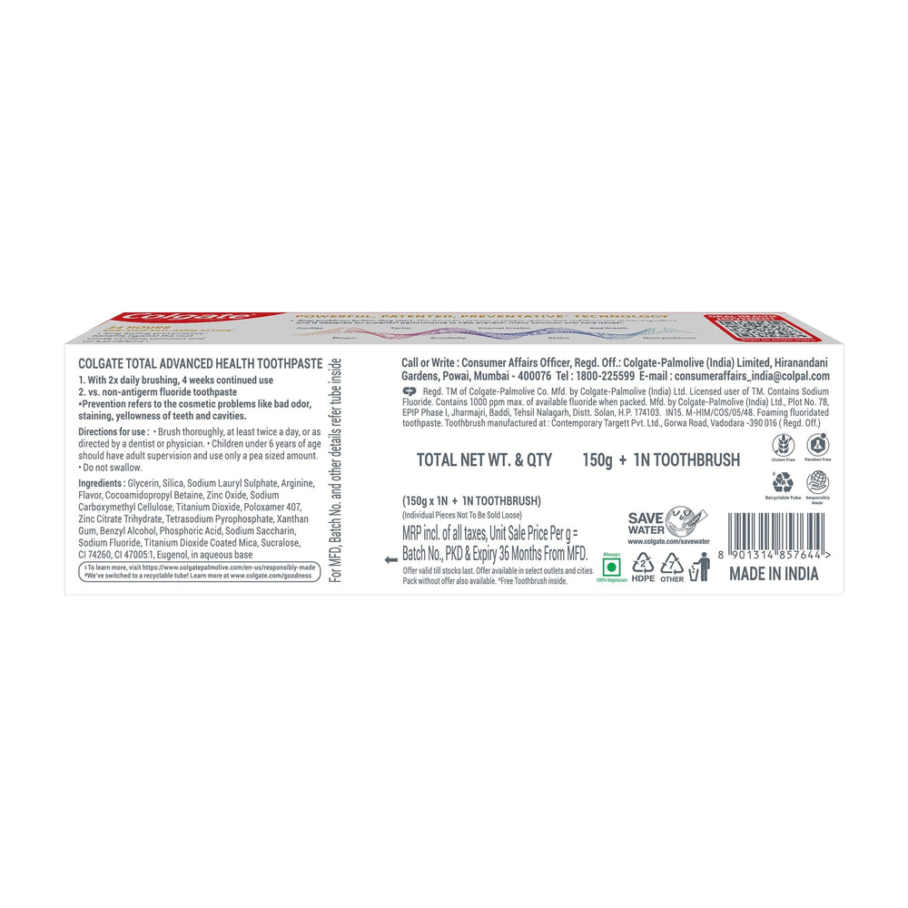 Combo pack with toothbrush close-up