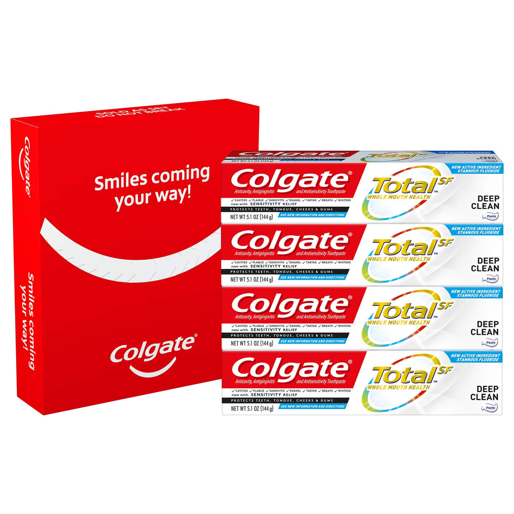 Colgate Total Deep Clean label close-up