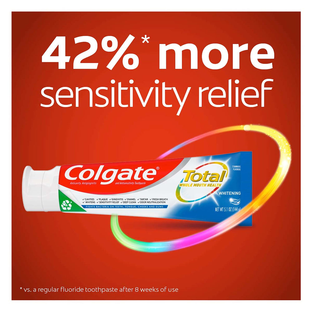 Close-up of toothpaste tube showing mint flavor and 4.8 oz size.