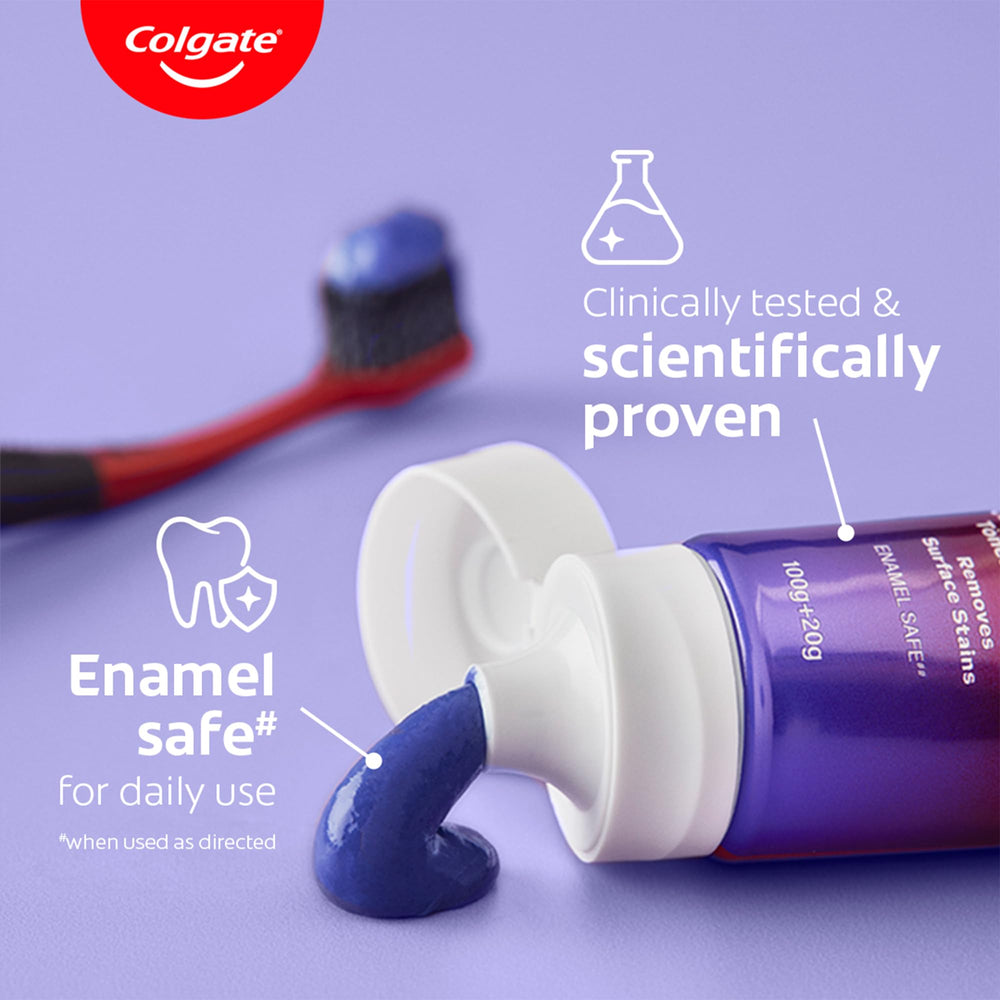 Enamel-safe whitening toothpaste designed for daily use