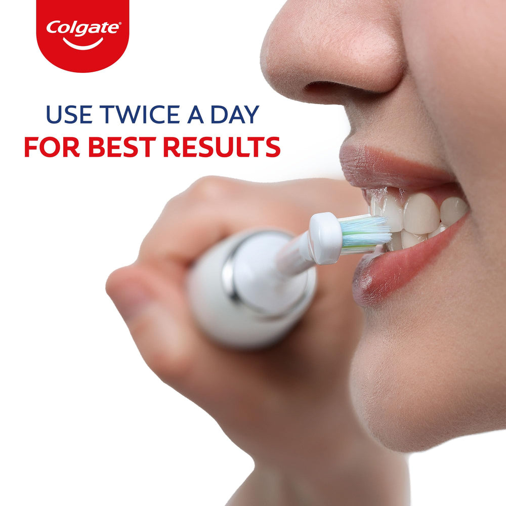 Healthy gums illustration with Colgate branding