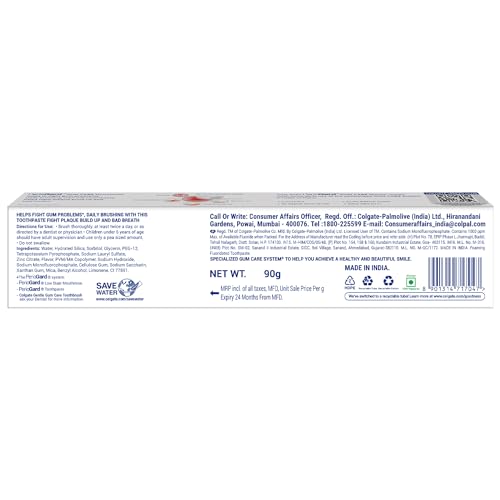 Colgate PerioGard toothpaste box and tube ready for checkout