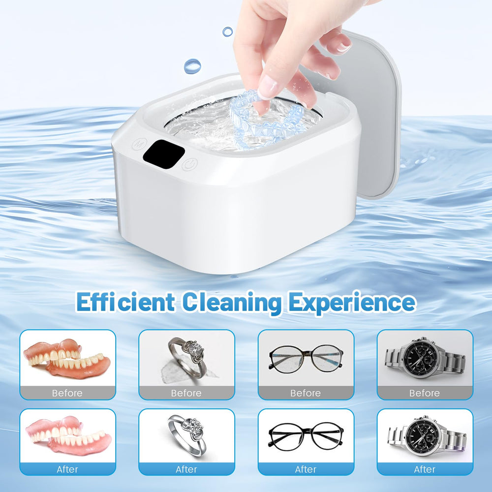 COLIDO compact ultrasonic cleaner top view with 220ml capacity