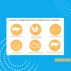 Graphic highlighting skin elasticity benefits from Colla Holla