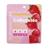 Collagelee Strawberry collagen gummies bottle on white