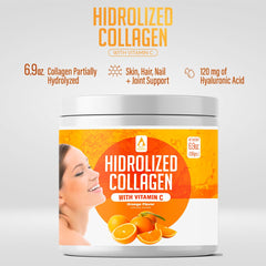 Label showing Non-GMO verification on collagen bottle