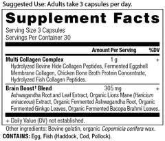 Collagen Brain Boost capsules, 90-count