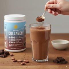 Product packaging and label for collagen powder