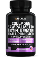 Product bottle featuring Collagen Complex front view