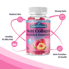 Biotin, Hyaluronic Acid and vitamins in collagen gummies