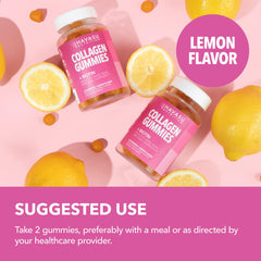 Gummies arranged with lemon slices on a white background