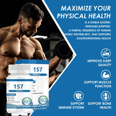 Close-up of Collagen Peptide Capsules 157 bottle