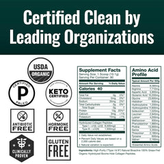 Each collagen scoop provides 10g protein