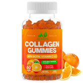 Bottle of Collagen Peptides Gummies with Biotin, Vitamin C & E for hair, skin and nails