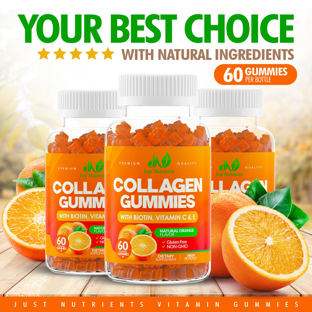 Adult man and woman taking daily collagen gummies